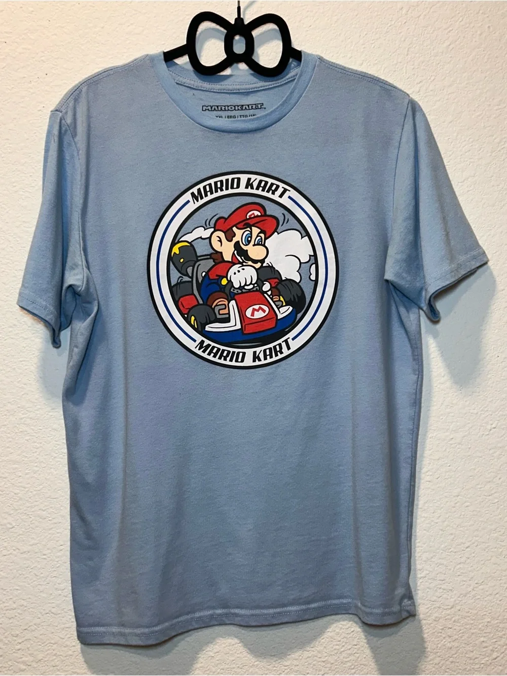 Nintendo Light Blue Mario Kart Graphic Tee